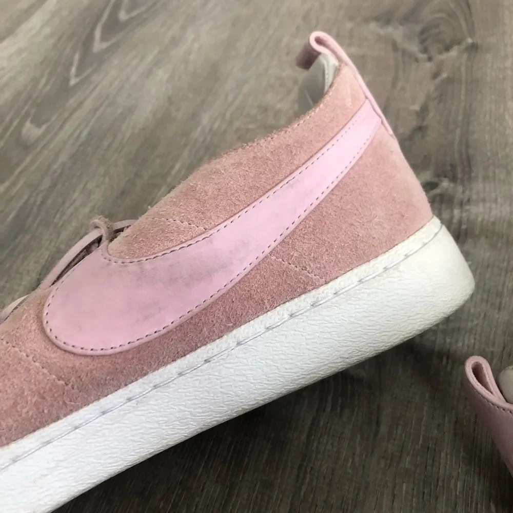 Nike Blazer Low CS Tech Craft Mens Size 13‎ Pink White Athletic Shoes Sneakers